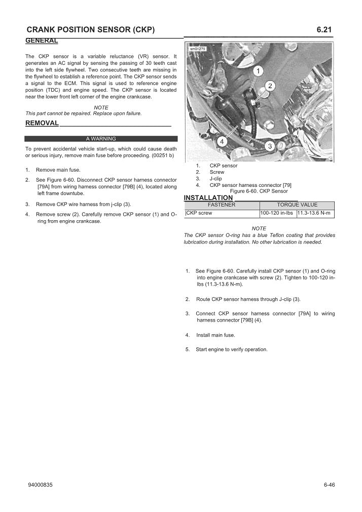 2021 Harley Davidson XL1200X Sportster FortyEight Service Manual