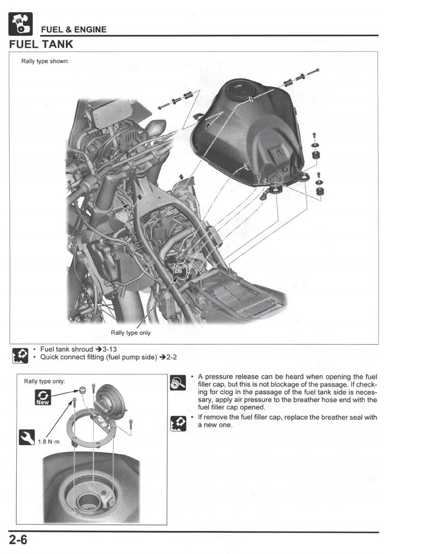 2021-2024 Honda CRF 300L CRF300L Service Manual