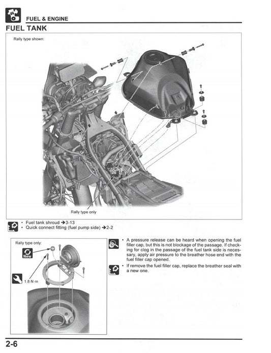 2021-2024 Honda CRF300 Rally CRF 300LR CRF300LR Service Manual