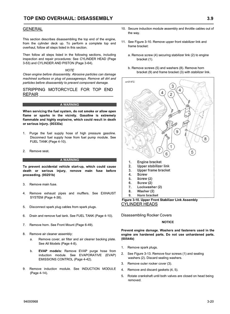 2022 Harley Davidson XL883N Sportster Iron Service Manual