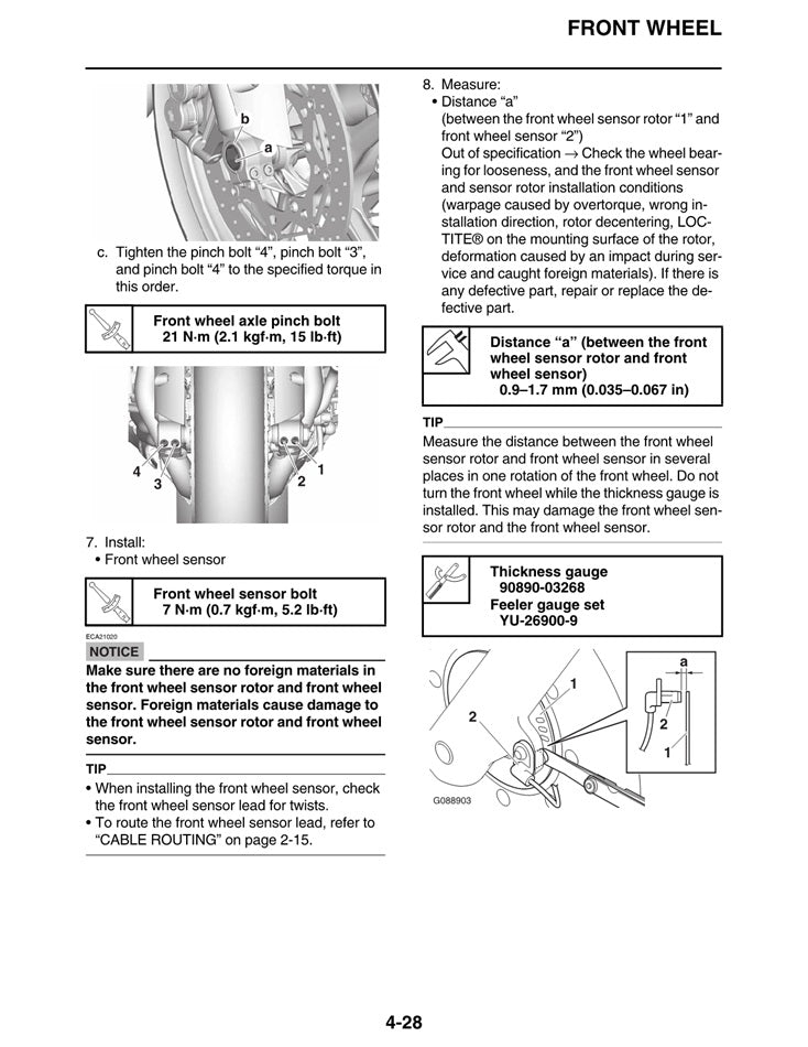 2022on Yamaha MT10SP MT-10SP Service Manual