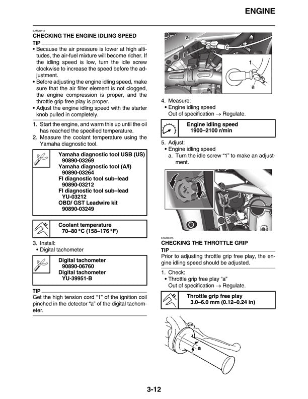 2022-2023 Yamaha YZ250F Motocross Service Manual