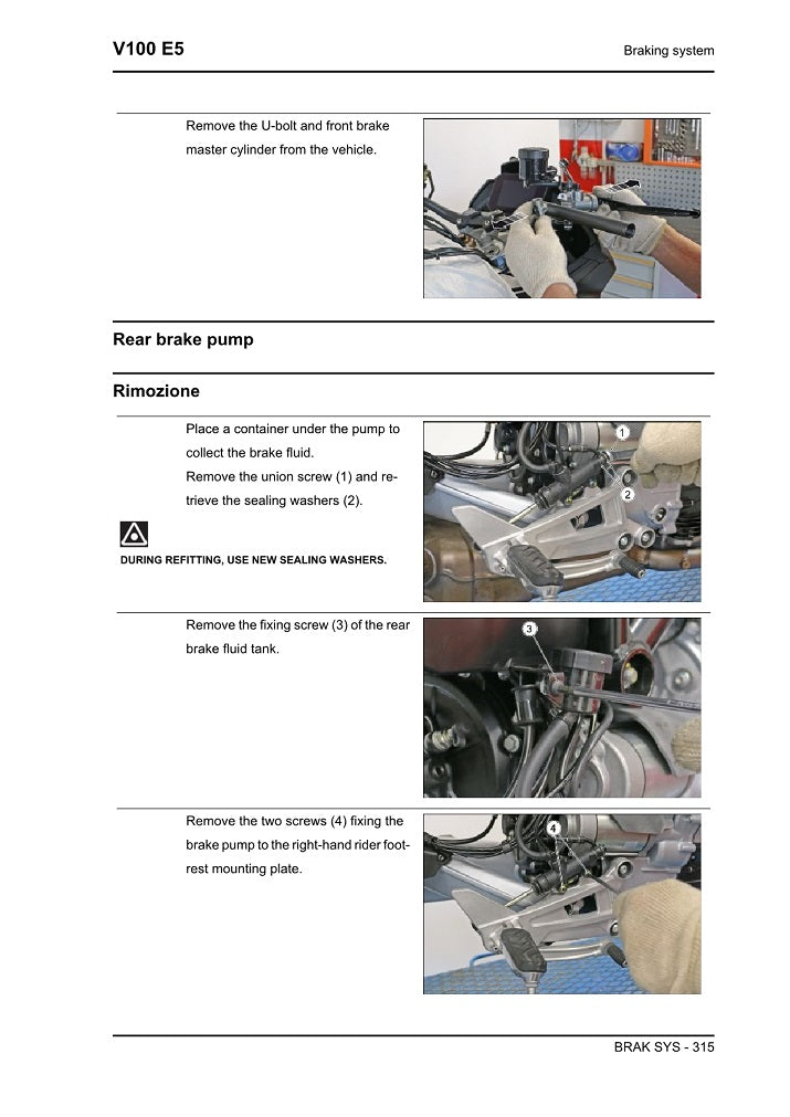 2022-2023 Moto Guzzi V100 Mandello Service Manual