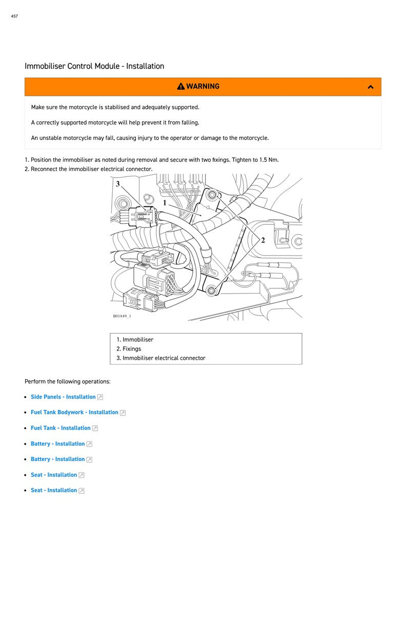 2022 on Triumph Tiger Sport 660 Service Manual