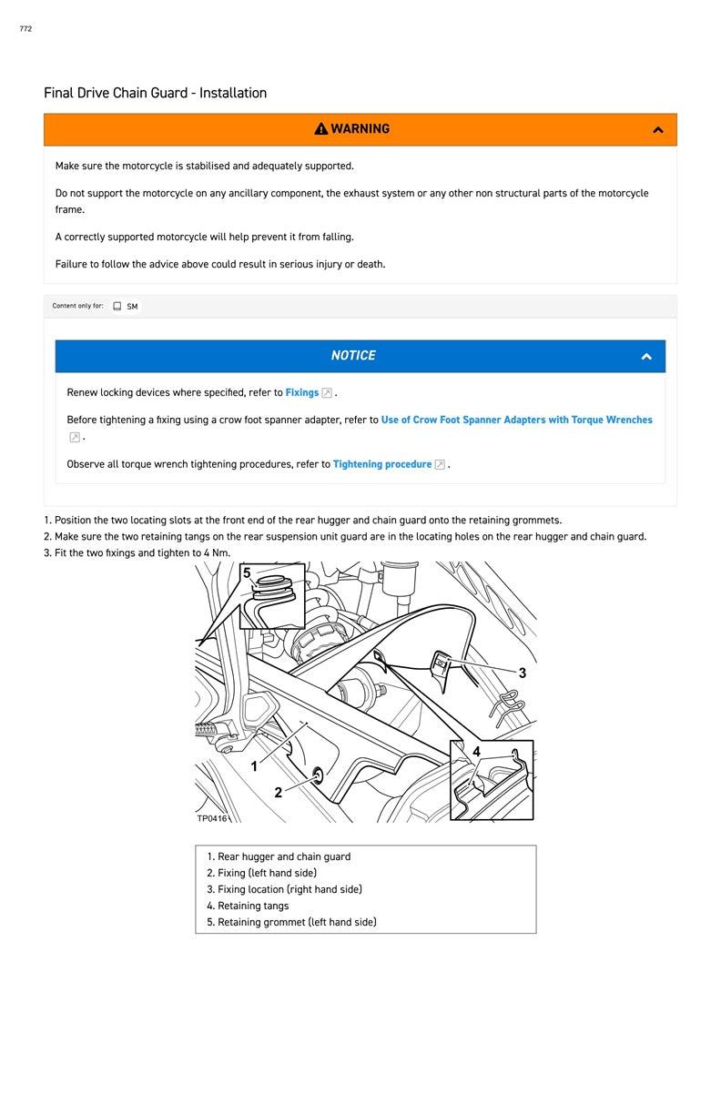 2022 on Triumph Tiger Sport 660 Service Manual
