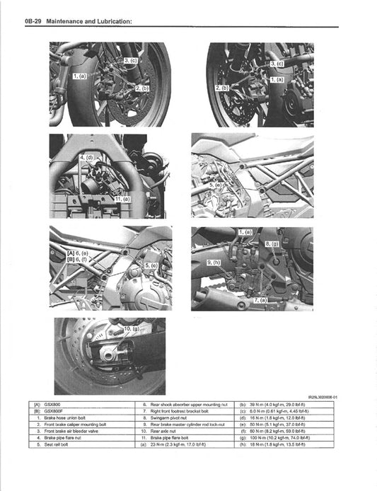 2024-2026 Suzuki GSX800 GSX-8S Service Manual