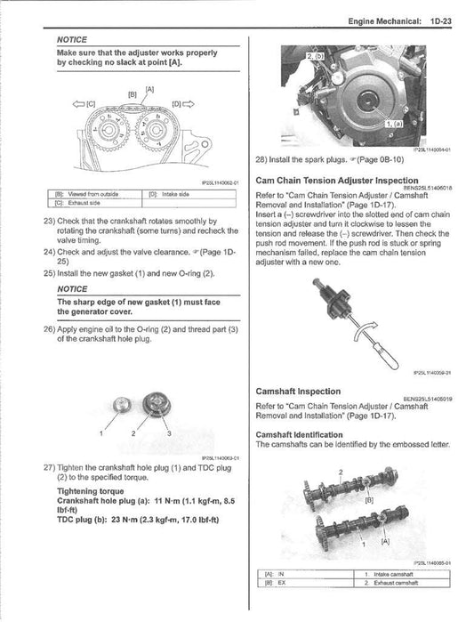 2023-2026 Suzuki DL800 V-Strom 800 Service Manual