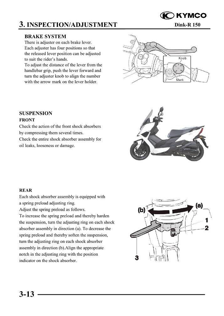 Dink R150 Engine 2023 onwards KYMCO Dink-R 150 150cc Scooter Service Manual – retro ...