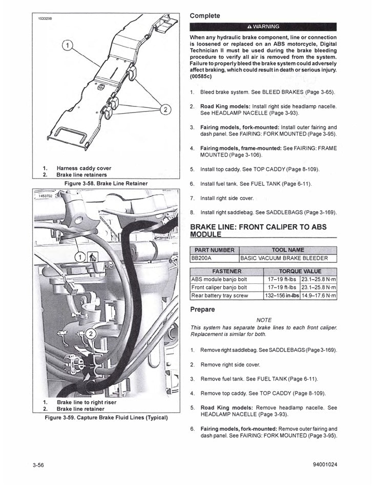 2023 Harley Davidson FLHRXS Road King Special Limited Service Manual