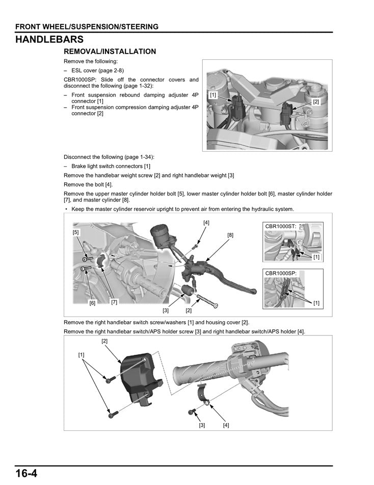 2024-2026 Honda CBR1000RR CBR1000 Fireblade Service Manual