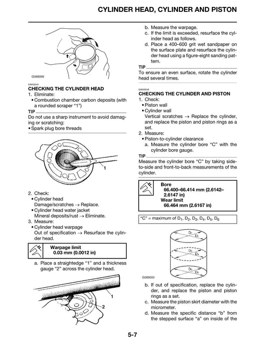 2024-2025 Yamaha YZ250 YZ 250 Motocross Service Manual