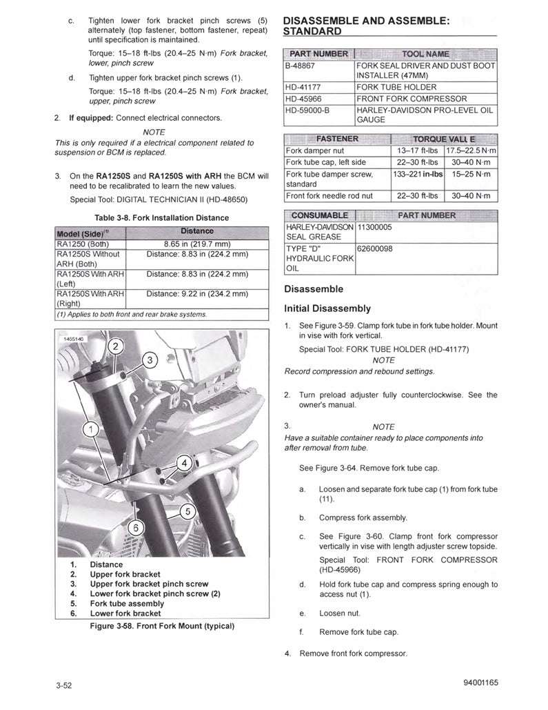 2024 Harley Davidson Pan America 1250 Service Manual
