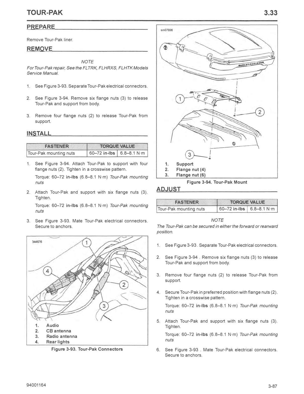 2024 Harley Davidson FLTRT Road Glide 3 Trike Service Manual