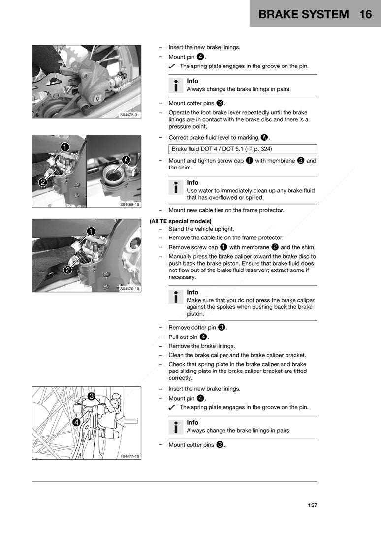 2024 Husqvarna TE 250 TE250 TE250i Service Manual