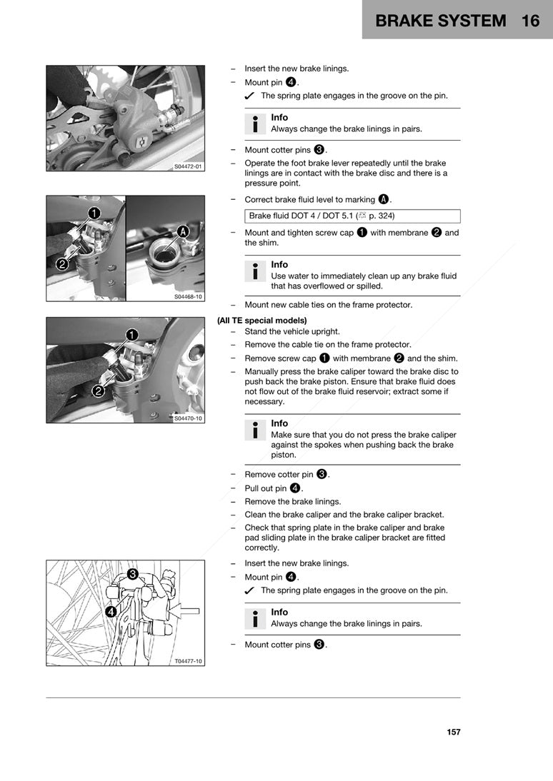 2024 Husqvarna TE 300 TE300 TE300i Pro Service Manual