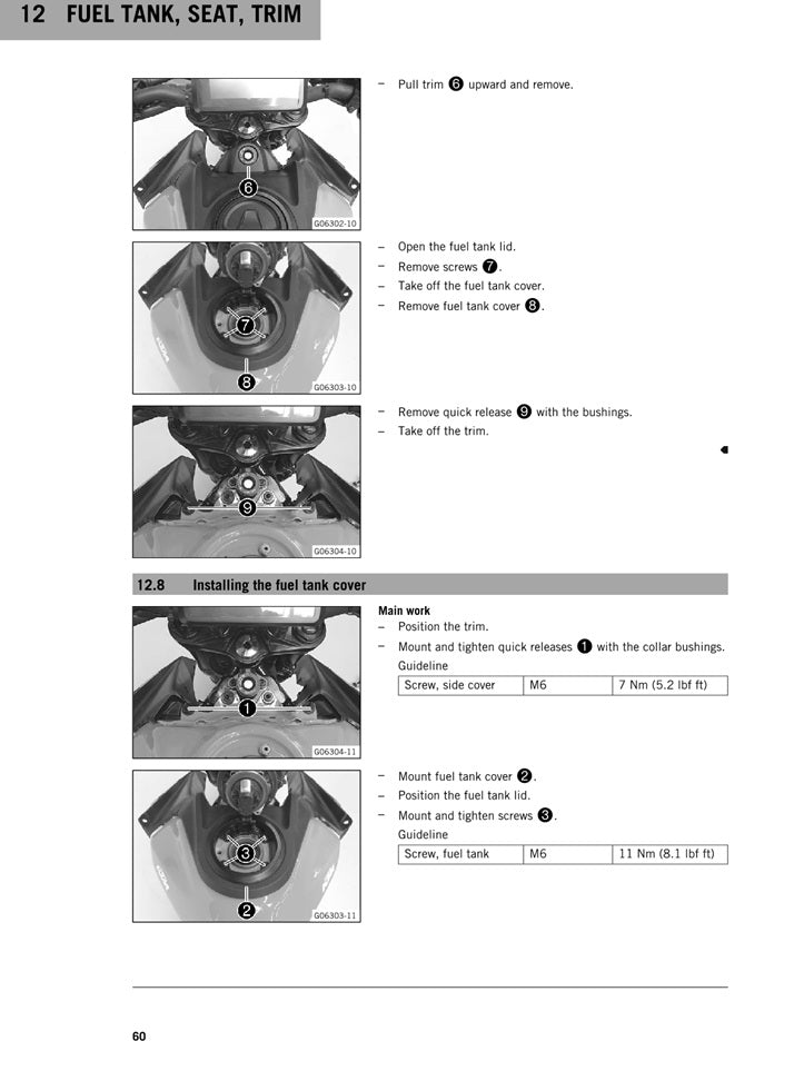 Manual de servicio KTM 250 Duke 2012-2016