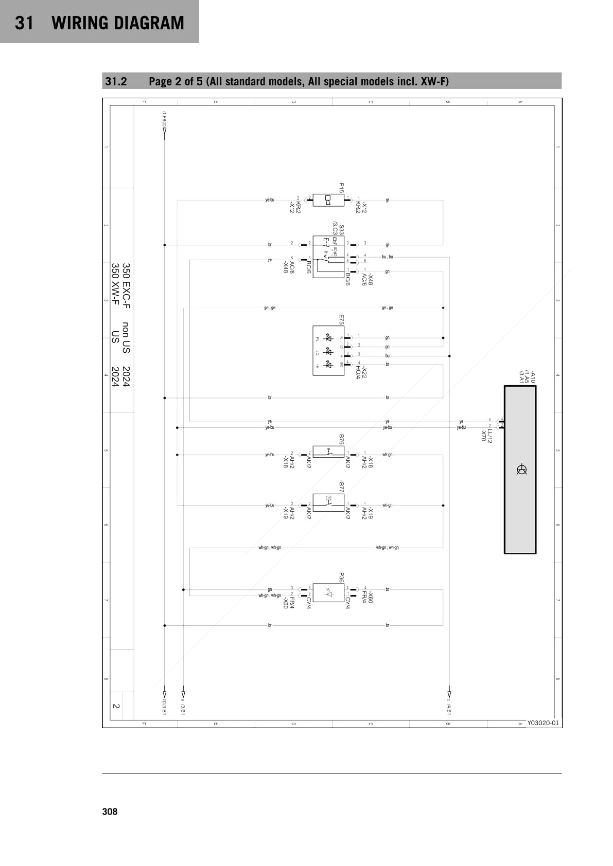 2024 KTM 350 EXCF EXC-F Service Manual