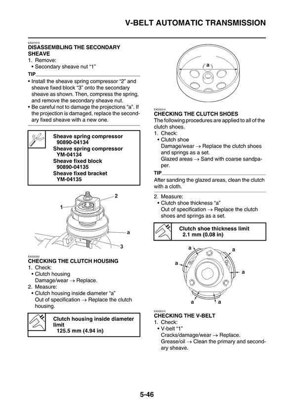 2024 Yamaha NMAX GDP 155 Scooter Service Manual