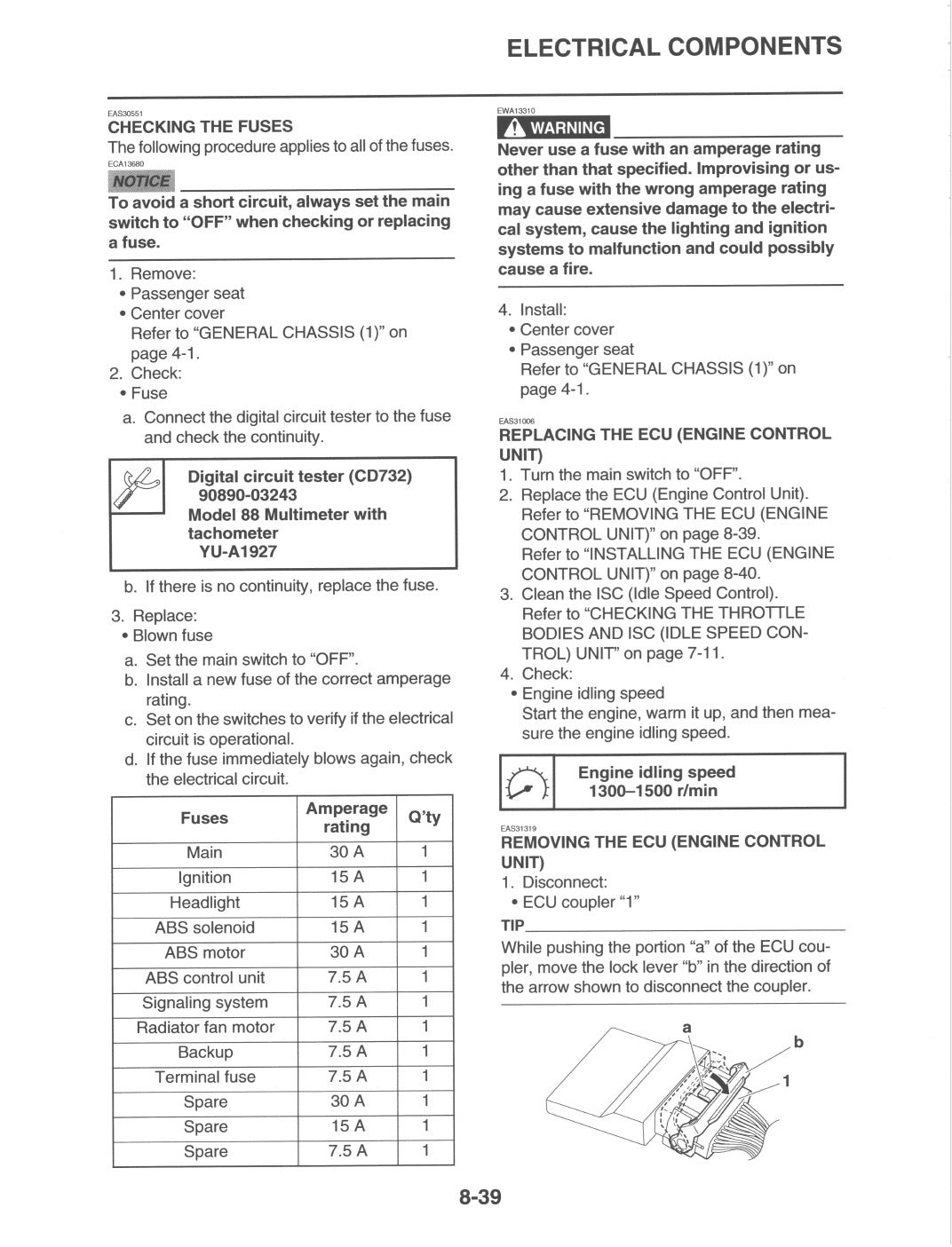 2025-2026 Yamaha YZF-R3 R3 Service Manual