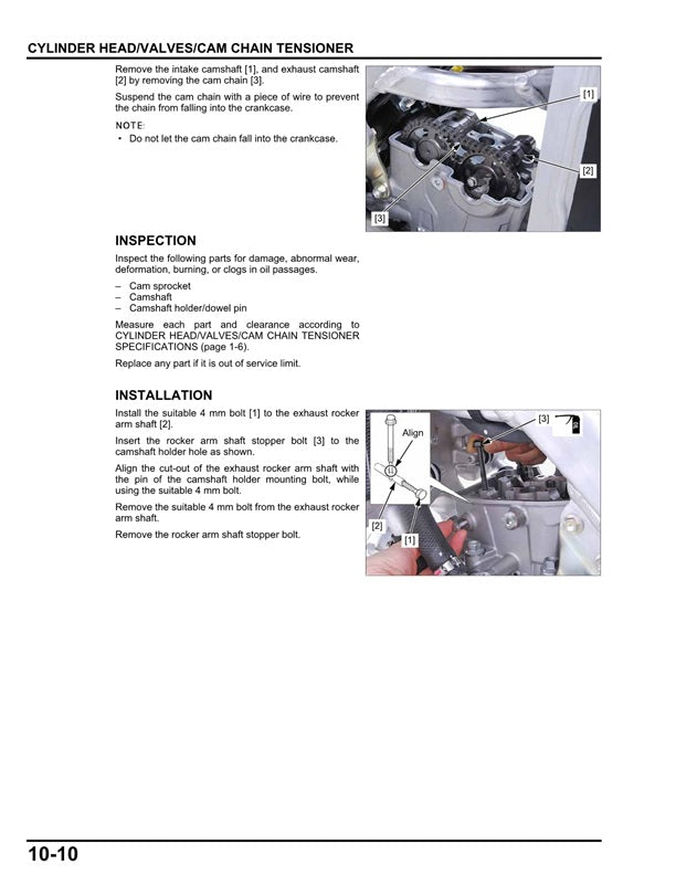 2025-2026 Honda CRF 250 CRF250R Service Manual