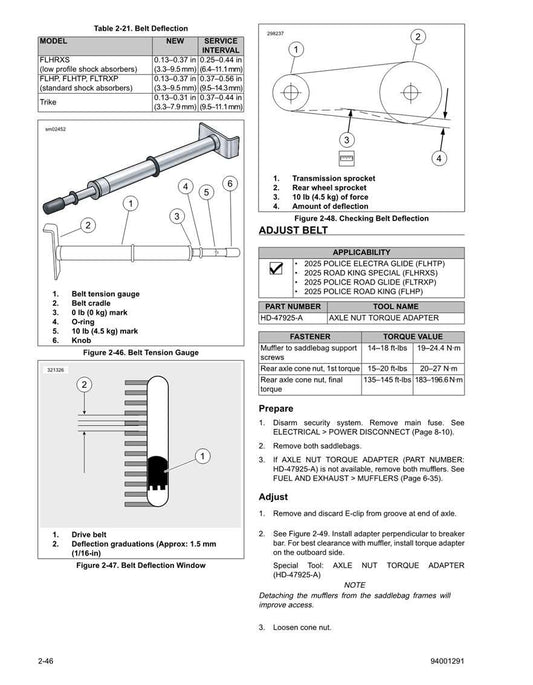 2025 Harley Davidson FLHRXS Road King Special Service Manual