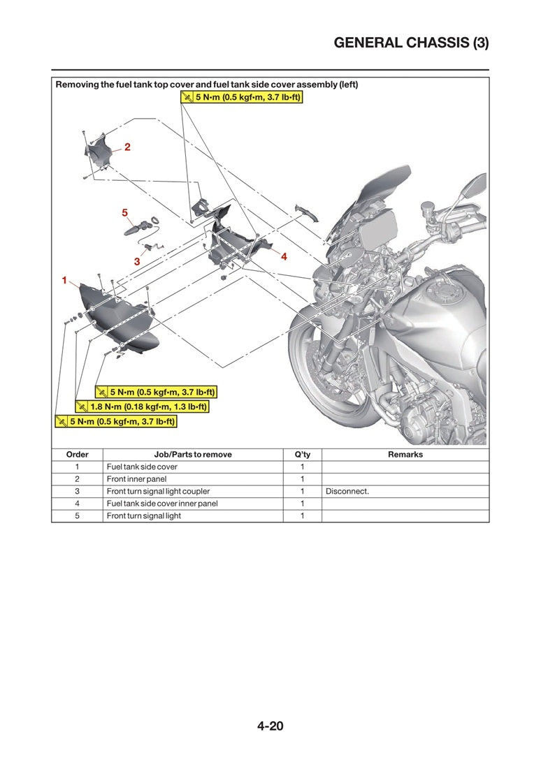 2024-2025 Yamaha MT09 MT-09 Tracer 9 900 GT Service Manual