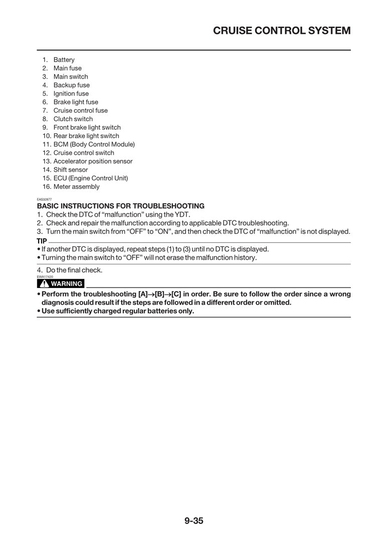 2024-2025 Yamaha MT09 MT-09 Tracer 9 900 Service Manual