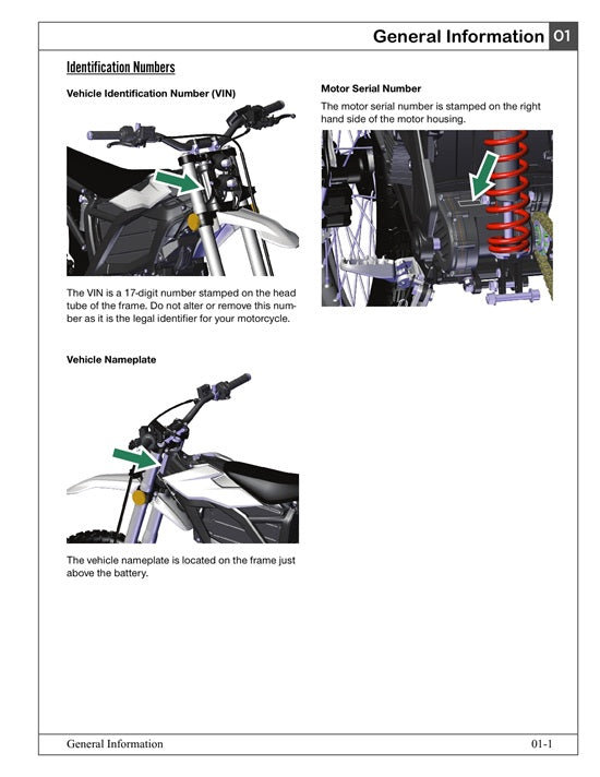 2026 Zero XE Service Manual