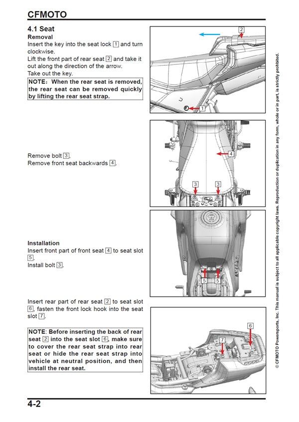 2026 Onwards CFMoto Papio SS 125 Service Manual
