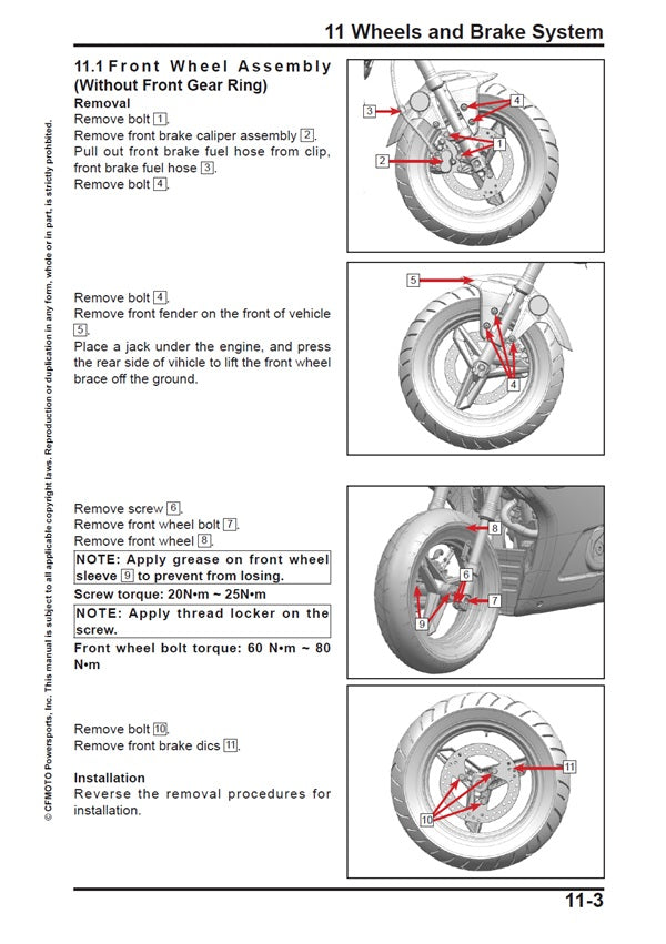 2026 Onwards CFMoto Papio SS 125 Service Manual