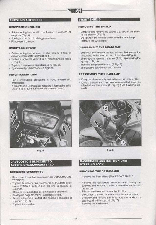 1993-1996 Aprilia Pegaso 650 Service Manual