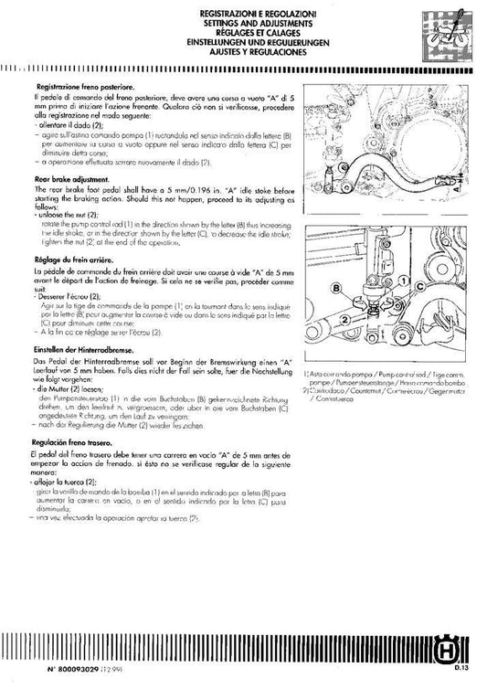 2000 Husqvarna WR250 WR 250 Service Manual