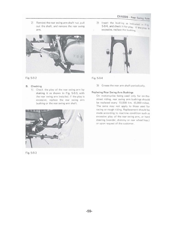 1969-1970 Yamaha AT1BM AT-1BM Enduro Manual de servicio