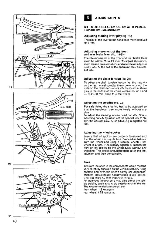 1978 onwards Benelli Magnum 3V 50cc Service Manual