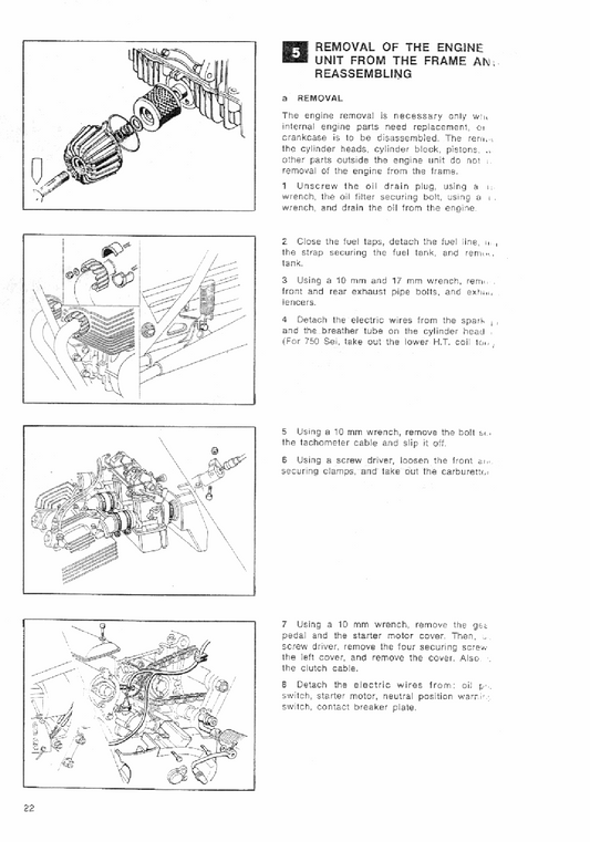 1973-1976 Benelli 500 Quattro Service Manual