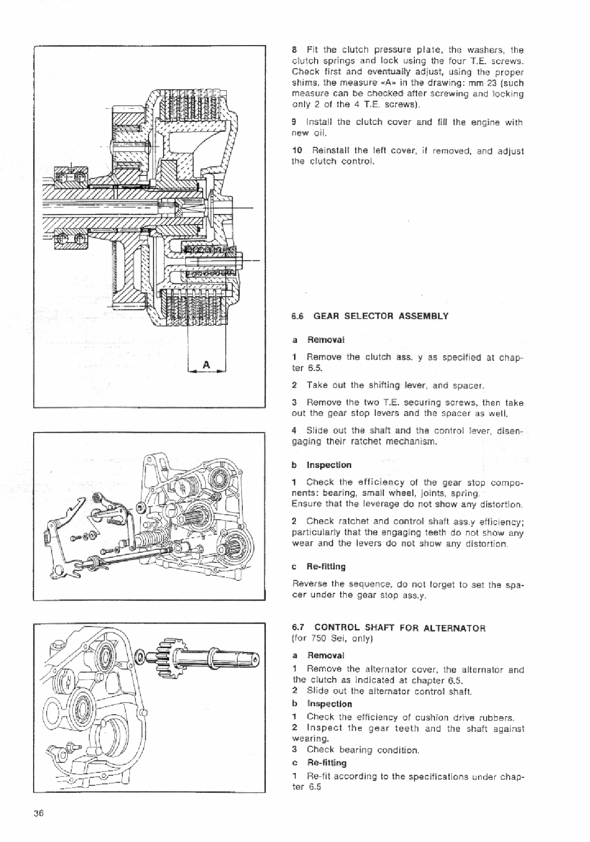 1972-1978 Benelli 750 Sei Service Manual