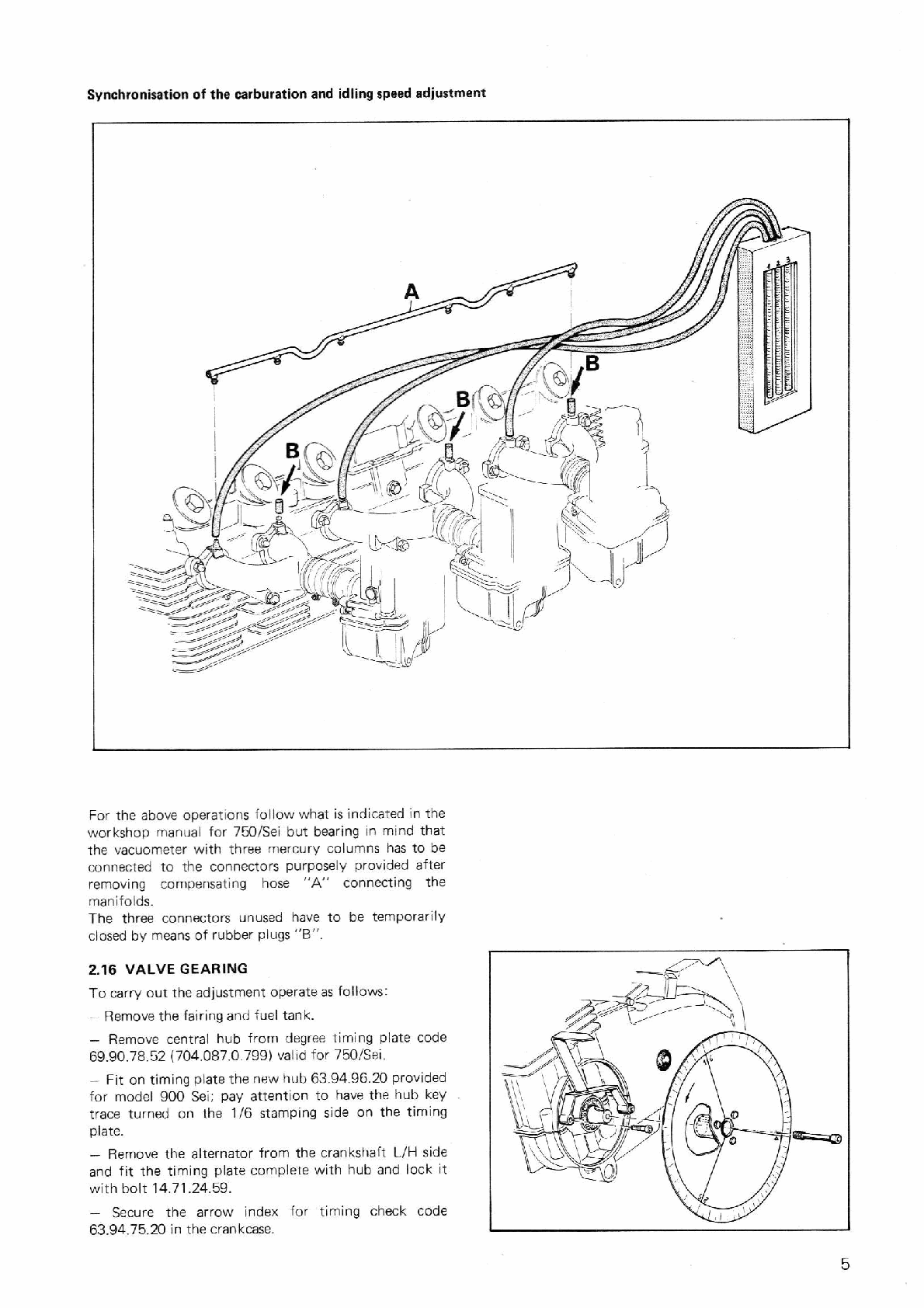 1979-1989 Benelli 900 Sei Service Manual