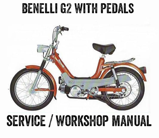 1976 en Benelli G2 con pedales Manual de servicio