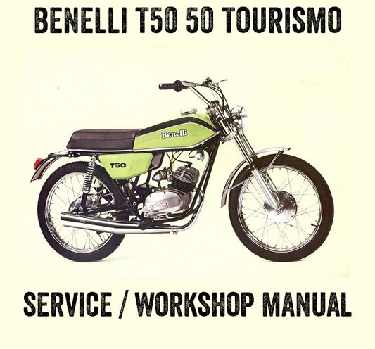 1976en Benelli T50 Turismo 50cc Manual de servicio