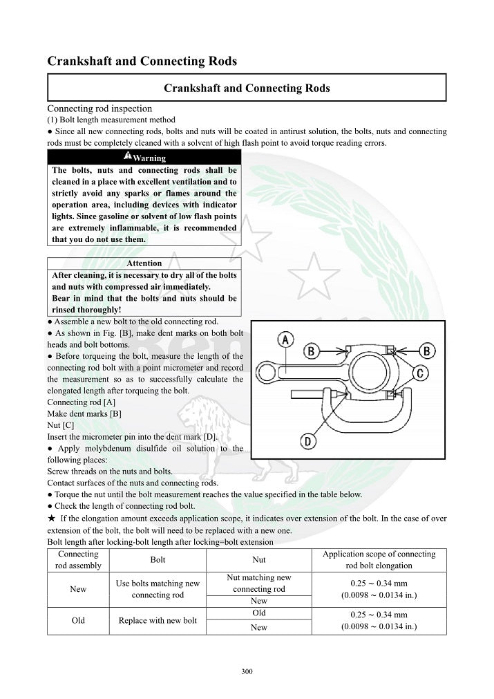 2017 onwards Benelli TNT 300 Service Manual