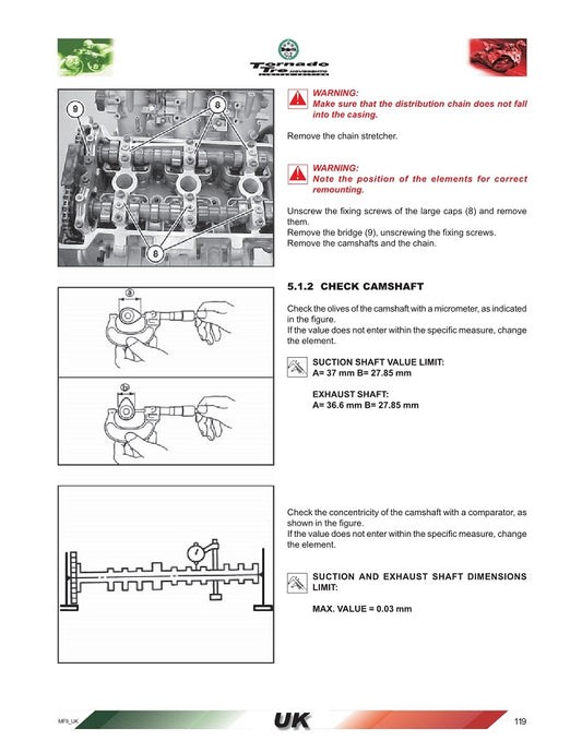 2001-2003 Benelli Tornado TRE LE 900 Service Manual