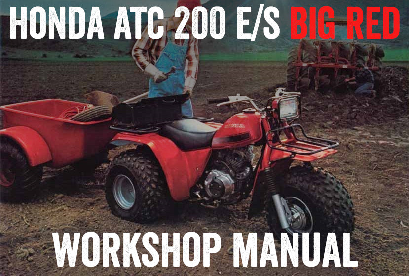 1982-1983 Honda ATC200E Big Red Trike Handbuch