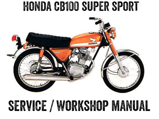 1970-1976 Honda CB100 Super Sport Manual de taller de servicio de reparación