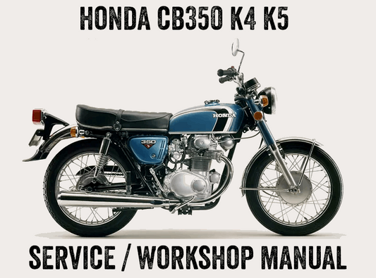 1968-1971 Honda CB350 K0 K1 K2 K3 Repair Service Workshop Manual