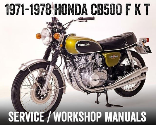 1971-1973 Honda CB500 K0 K1 K2 cuatro manuales