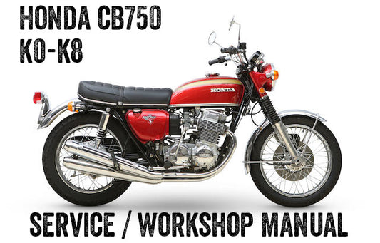 1970-1977 Honda CB750 K0 a K7 cuatro manuales