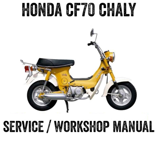 1973-1980 Honda CF70 Chaly Repair Service Workshop Manual