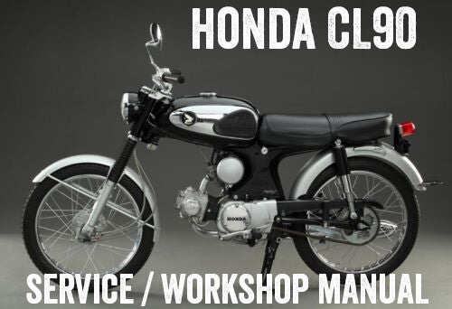 1967–1970 Honda CL90 CL90L Service-/Werkstatt-/Reparaturhandbuch