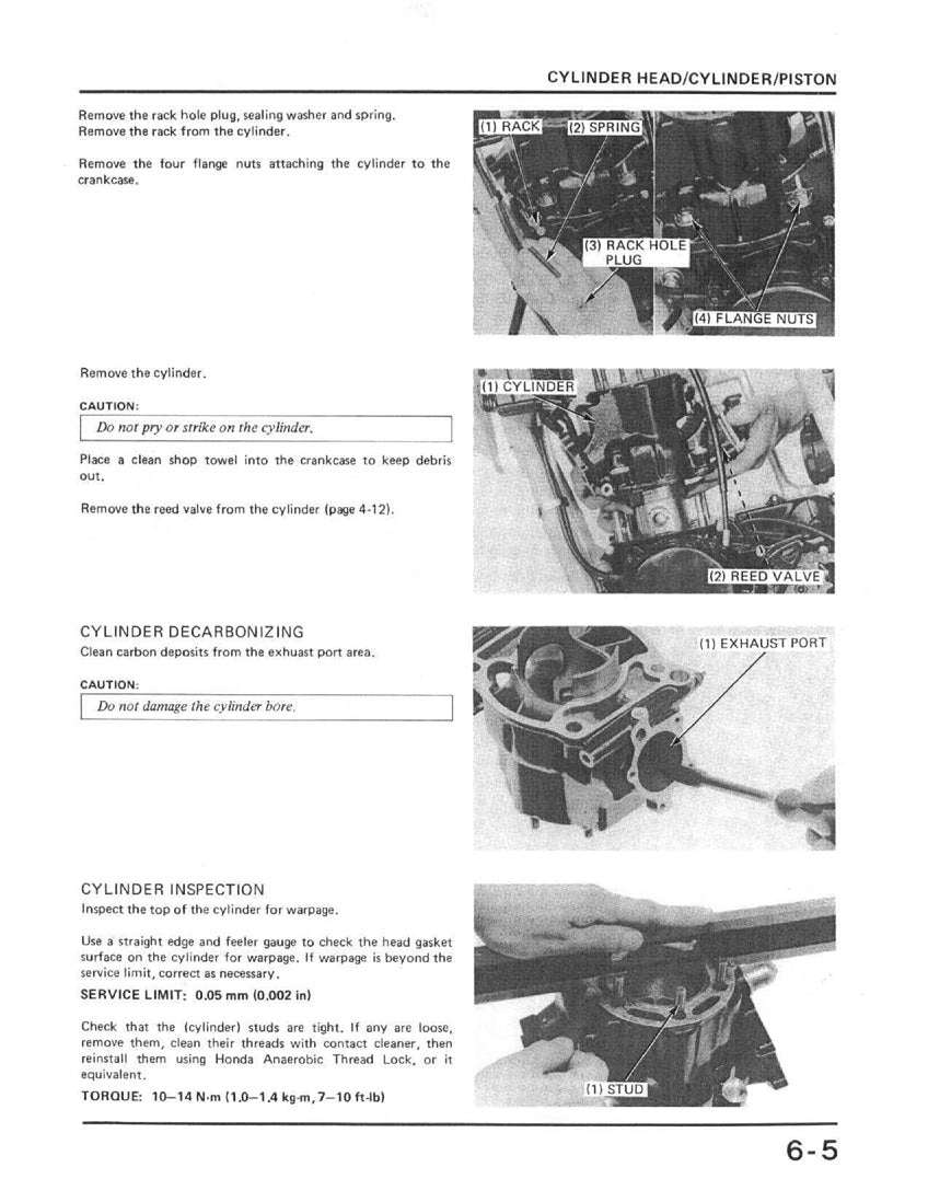 1985 Honda CR250 CR250R Motocross Service Manual
