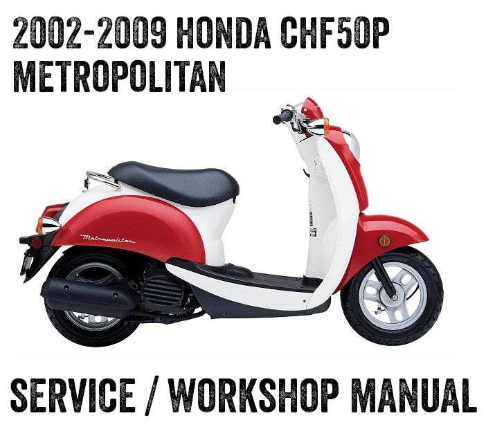 Manual de scooter metropolitano Honda CHF50P 2002-2009